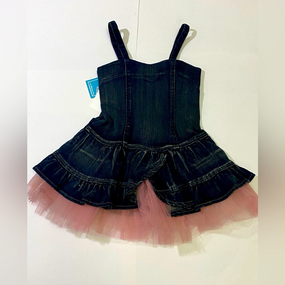 Boutique NWT denim corset dress